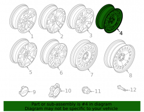 Wheel disk R17 Ford Bronco Sport 21-25 type 4