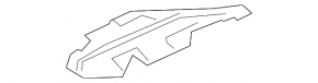 Front left underbody protection for Porsche Cayenne 19-23 small