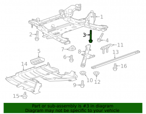 Front subframe mounting bolt 6pcs set Cadillac CTS 14-18