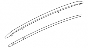 Roof rail right Volkswagen ID.4 21-23 black