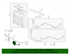 Radiator deflector right BMW 5 F10 11-16