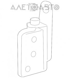 Door hinge lower rear right Mercedes W211