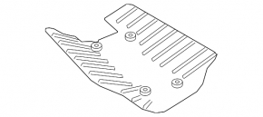 Rear lower arm trim right BMW X7 G07 19-