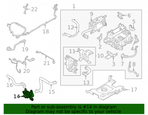 Hyundai Tucson 22-25 inverter cooling pump with bracket