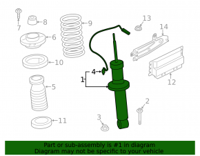 Shock absorber rear left BMW X3 G01 18- electric