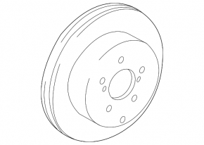 Brake disc rear right Lexus Hs250h 10-12