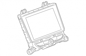 Monitor, display, navigation Buick Encore 18-19 chrome defect