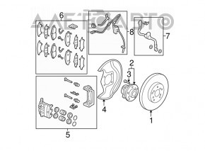 Front right hub Acura MDX 07-13
