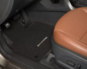 Set of floor mats for Hyundai Santa FE Sport 13-18, black cloth