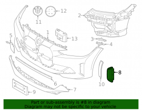 BMW i4 2022-2025 Front Bumper Air Duct, Left
