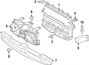 Right brake cooling duct for BMW iX 21-25