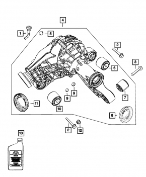 Front Gearbox Jeep Grand Cherokee WK2 12-18 3.70