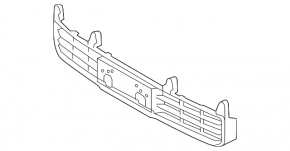 Toyota Land Cruiser 13-15 front bumper lower grille