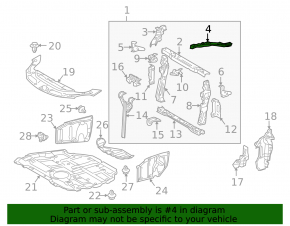 TV bracket, left eyelash, Lexus CT200h 11-17