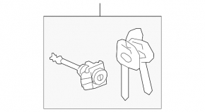 Front left lock cylinder Subaru Forester 19-24 SK