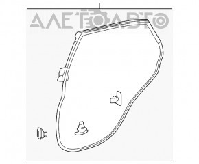Rear left door seal Lexus RX350 RX450h 10-15