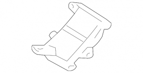 Rear bumper reinforcement fang bracket left Nissan Sentra 13-19 in the trunk