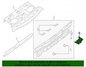 Rear bumper reinforcement fang bracket left Nissan Sentra 13-19 in the trunk