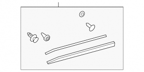 Lower front right door trim for Lexus Hs250h 10-12