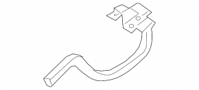 Left trunk lid hinge for Genesis G80 17-20 with electric drive