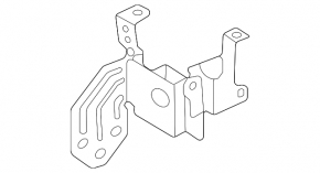 Bracket for the cooling system motor of the Audi Q5 80A 20-24 MHEV, PHEV