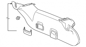 Trunk lid trim lower Honda Clarity 18-21 usa black