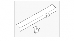 Door sill trim front left inner Hyundai Veloster 12-17