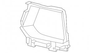 Right fog light frame for Hyundai Santa Cruz 22-24