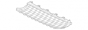Lower left radiator grille for Mercedes A-class V177 19-22 mesh, AMG pack