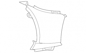 Front bumper cover right Mercedes GLC-class X254 23-25 AMG pkg