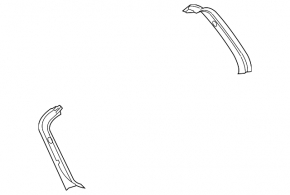 Left tailgate trim for Mazda3 MPS 09-13