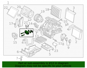 Ford C-max MK2 13-18 Air Conditioner Heater Valve