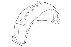 Front left mudguard Ford Escape MK3 15-19