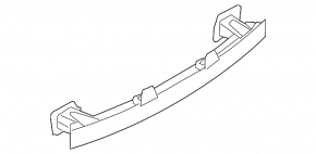 Rear bumper reinforcement Ford Focus mk3 11-18 5d rusty