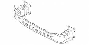 Lincoln MKC Front Bumper Reinforcement 15-