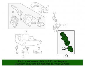 Ignition switch assembly for Ford Fusion mk5 13-20