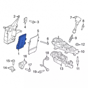 Block ECU engine computer Ford Escape MK3 13-19 1.6T 2.0T
