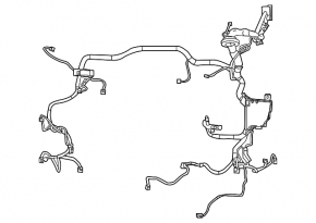 Underhood wiring with fuse box Ford Fiesta 14-19