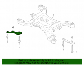Rear subframe burr front right Ford Explorer 20-