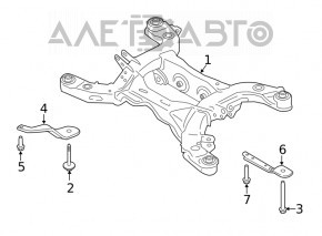 Rear subframe burr front right Ford Explorer 20-