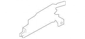 Right rear bumper bracket for Jaguar F-Pace X761 17-20 plastic, Sport