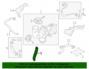 Audi A4 B9 17-25 2.0T Turbocharger Bracket