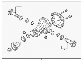 Rear differential gearbox Audi A4 B8 08-16 2.0T 43:13