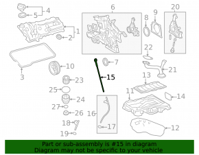 Oil dipstick 2GR-FXE Lexus RX450h 10-15