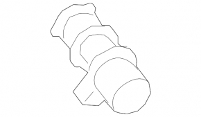Left cooling pipe Toyota Venza 21 - second plastic under the sensor