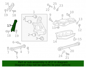 Lower rear left diagonal control arm Cadillac ATS 13-19