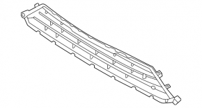 Lower grille of the front bumper Volvo XC60 22-25 for parking sensors and bumper with chrome moldings, structure