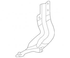 Front left fender bracket, lower, VW Atlas 21-25
