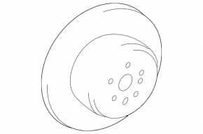 Brake disc rear right Lexus RX300 98-03
