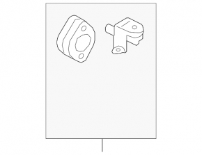 Rear left muffler bracket for Audi Q8 19-25 3.0T MHEV